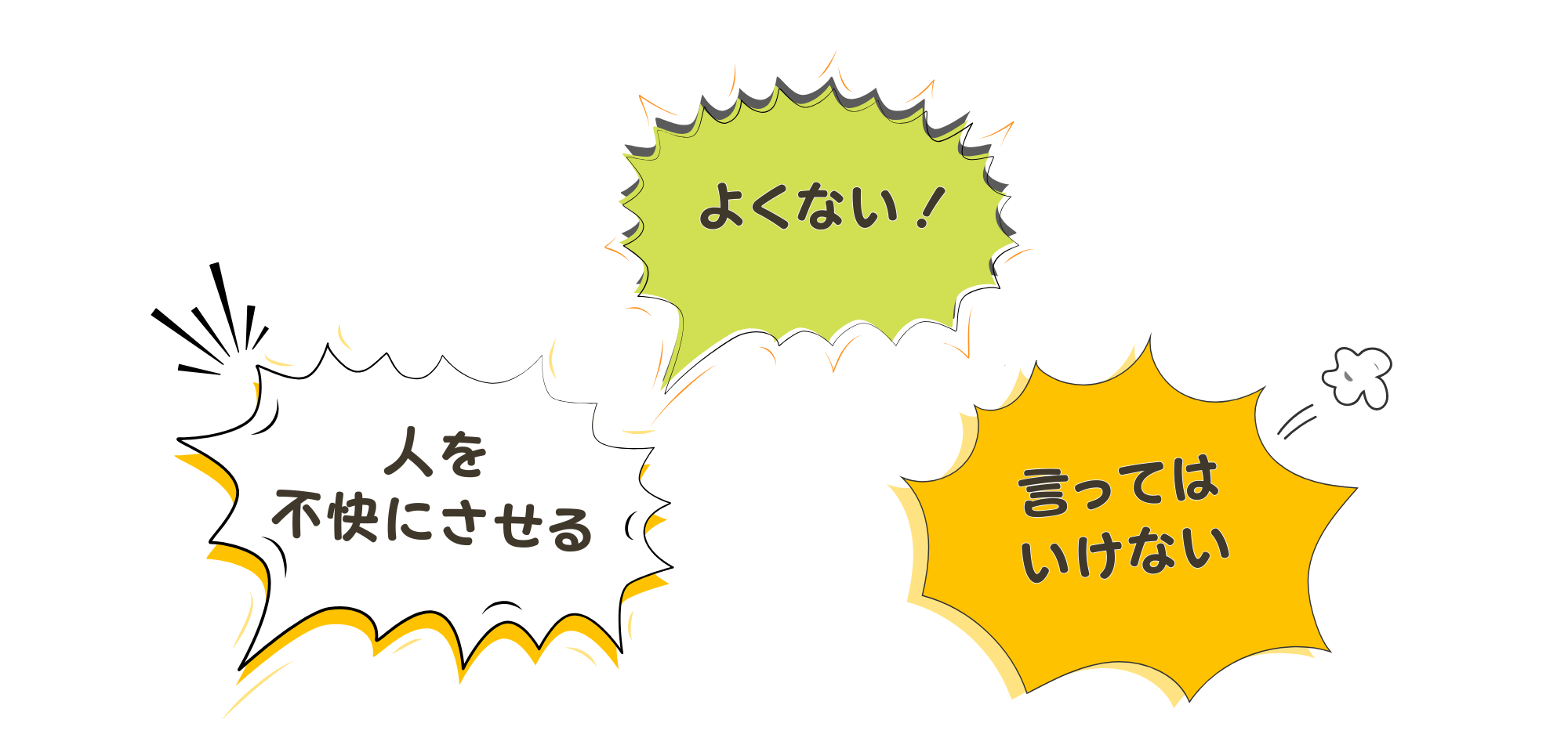 「良くないもの」「言ってはいけないもの」「人を不快にさせるもの」